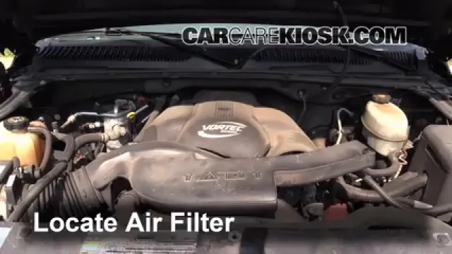 2003 Cadillac Escalade 6.0L V8 Filtro de aire (motor) Cambio